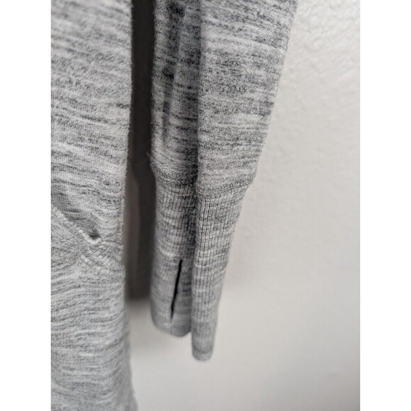 Athleta Cardigan Open Front Long Sleeve Gray Modal Sz M Athleisure Yoga Gym 152 - Picture 5 of 6